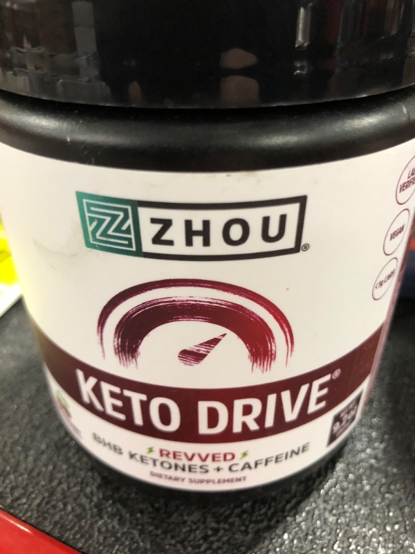 Photo 2 of Zhou Keto-Drive Dietary Supplement Powder - Black Cherry - 8.5oz