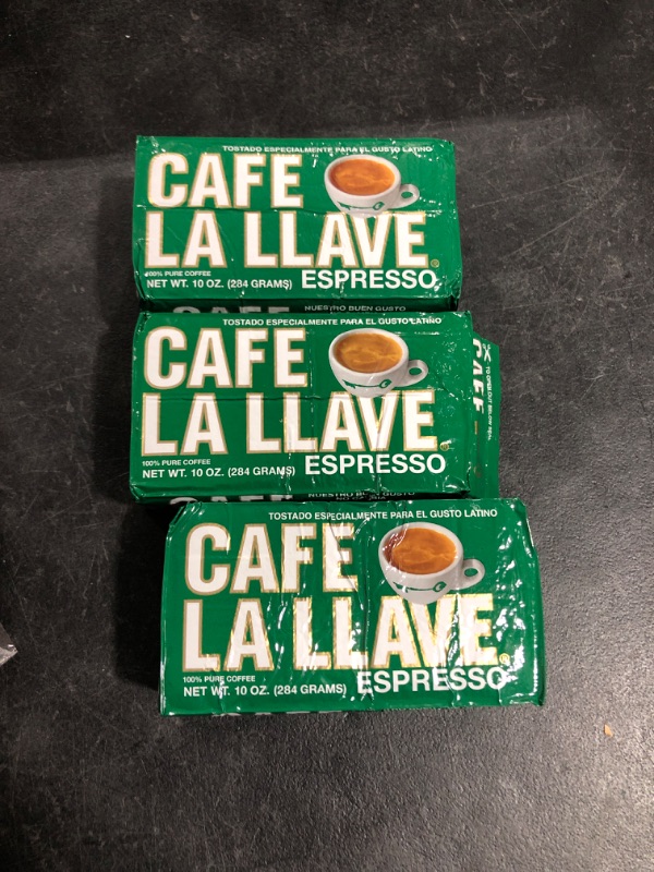 Photo 2 of 3 pack of Cafe La Llave Coffee, 100% Pure, Espresso - 10 oz