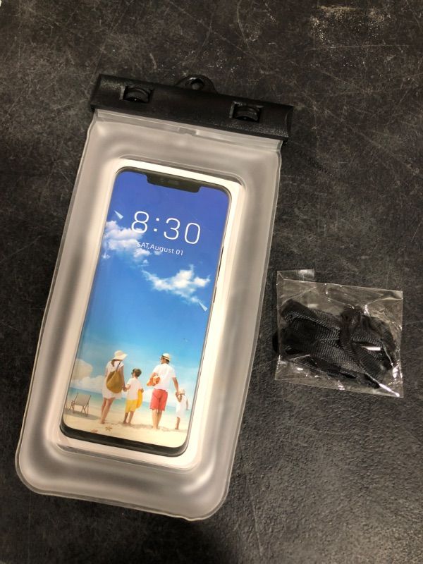 Photo 3 of Waterproof Floating Clear Phone Dry Bag Case with Lanyard 