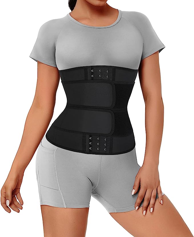 Photo 1 of 4XL FeelinGirl Waist Trainer for Women Short Torso 13 Steel Boned 6 Hooks Latex Waist Cincher Hourglass Body Shaper
