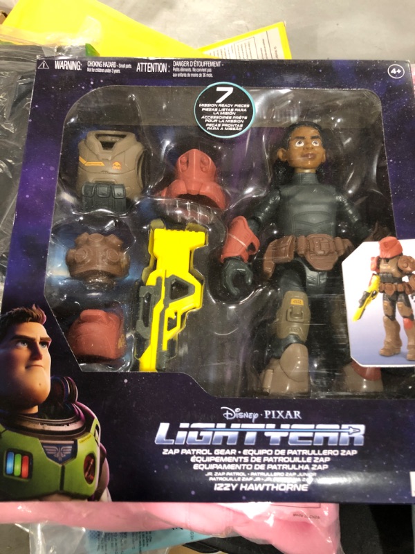 Photo 2 of Disney Pixar Lightyear Space Ranger Gear Izzy Hawthorne Jr ZAP Patrol, Authentic 12 Inch Scale Figure & Accessories, 14 Posable Joints, 4 Years & Up Space Ranger Gear Jr. ZAP Patrol Izzy
