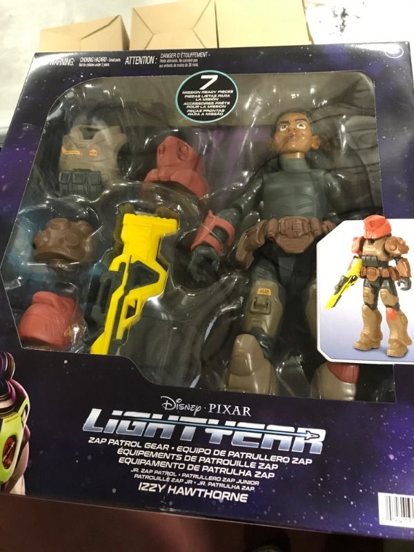 Photo 2 of Disney Pixar Lightyear Space Ranger Gear Izzy Hawthorne Jr ZAP Patrol, Authentic 12 Inch Scale Figure & Accessories, 14 Posable Joints, 4 Years & Up Space Ranger Gear Jr. ZAP Patrol Izzy