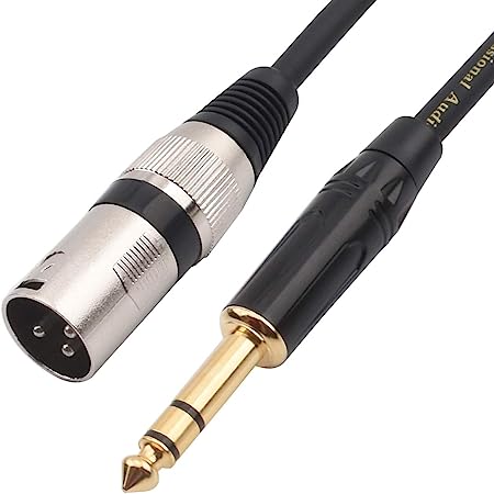 Photo 1 of 1/4 Inch TRS to XLR Male Balanced Signal Interconnect Cable Quarter inch to XLR Patch Cable - 6.6 Feet