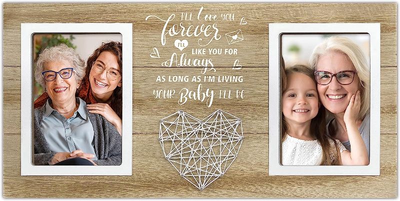 Photo 1 of 
cocomong Gifts for Grandma, Grandma Gifts for Mothers Day, Grandma Picture Frame, Gift from Grandchildren, Grandparents Day Christmas Gifts - Holds 2 4x6 Inches Photos
