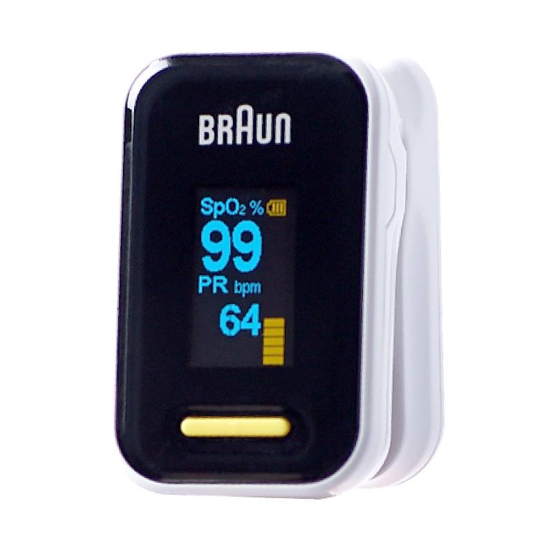 Photo 1 of Braun Pulse Oximeter, with Clinically Validated Accuracy, BPX800US, Black
