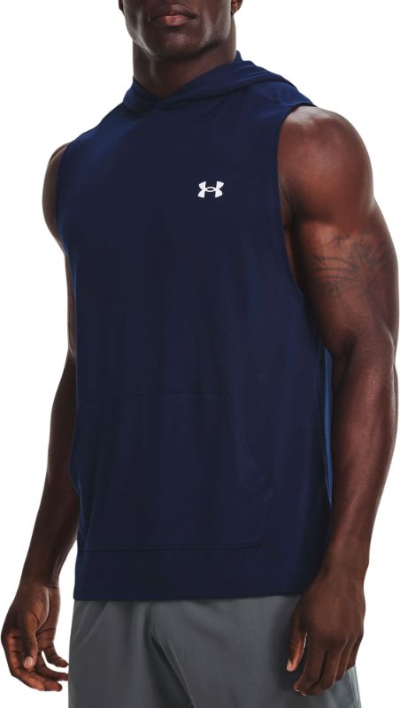 Photo 1 of [Size S] Under Armour Men's Tech Sleeveless Baseball Hoodie Navy S
