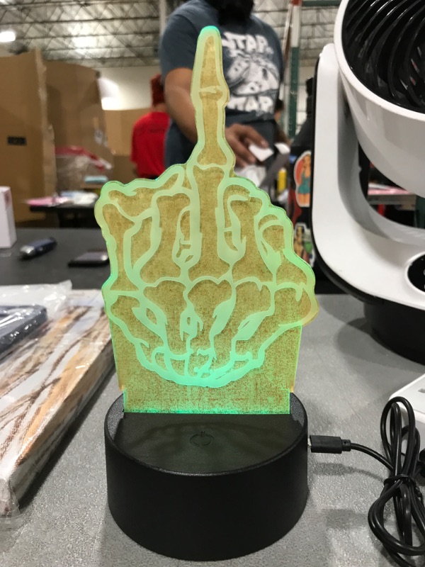Photo 3 of  3D Middle Finger Gesture Night Light Touch Control 