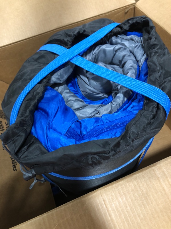 Photo 2 of 0 Degree Winter Sleeping Bags for Adults Camping (450GSM) - Temp Range (5F–32F) Portable Waterproof Compression Sack- Camping Sleeping Bags for Big and Tall in Env Hoodie: Backpacking Hiking 4 Season
