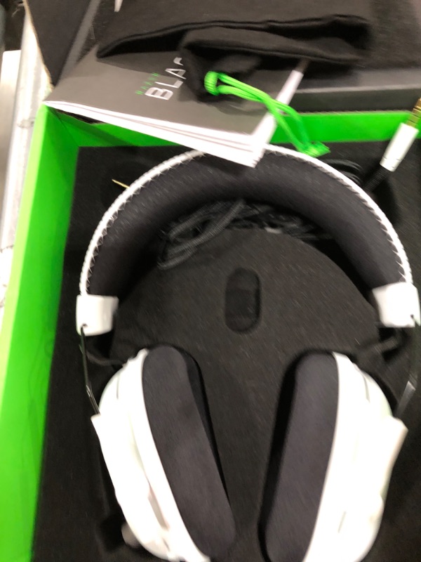 Photo 2 of Razer BlackShark V2 Pro Wireless Gaming Headset: THX 7.1 Spatial Surround Sound - 50mm Drivers - Detachable Mic - for PC, PS5, PS4, Switch, White