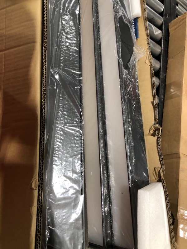 Photo 2 of Barrina LED Linear Light, 4FT 0-10V Dimmable Suspended Lighting, 2700K 4000K 5000K CCT Selectable, 45W Linkable Shop Light Fixtures, Seamless Connection, ETL Listed, 2 Pack Black, 5568-0-10V Series
