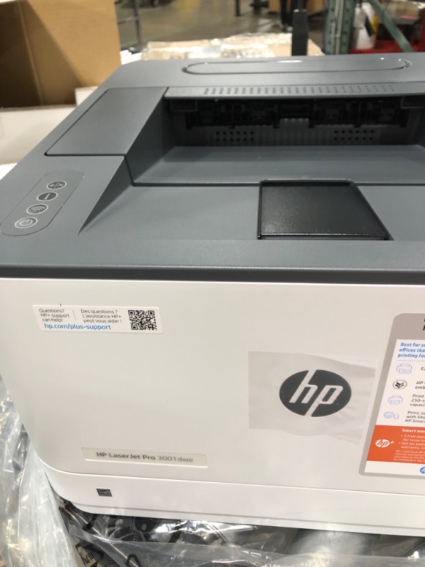 Photo 4 of HP LaserJet Pro 3001dwe Wireless Black & White Printer with HP+ Smart Office Features