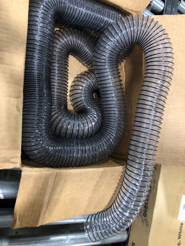 Photo 2 of 2 1/2" x 20' Clear PVC Dust Collection Hose For Use with Dust Collectors with 2-1/2" Ports. Ideal for Shop Vacuums

