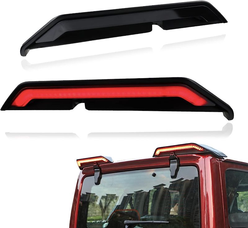 Photo 1 of  High Mount Light Kit Function as Sequential Flash Turn Signals Brake&Tail&Reverse Lights Lamp 4 in 1 Compatible with Jeep Wrangler 2008-17 JK JKU Plug and play (2008-2017)
