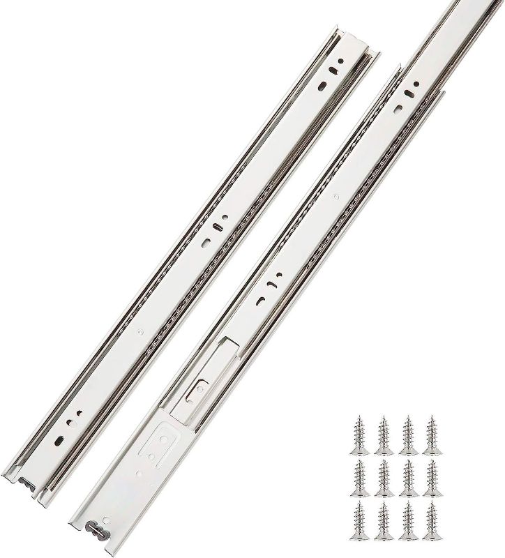 Photo 1 of 10 Pair of 14 Inch Hardware Full Extension Side Mount Ball Bearing Sliding Drawer Slides …
