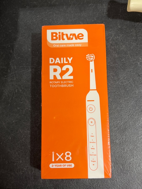 Photo 2 of Bitvae R2 Rotating Electric Toothbrush for Adults with 8 Brush Heads, 5 Modes Rechargeable Power Toothbrush with Pressure Sensor, Pink