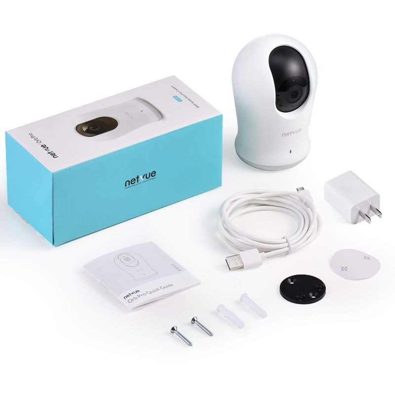 Photo 1 of Netvue Orb Pro 3MP PTZ Camera Wireless WiFi Security CCTV Home Baby Pet Monitor