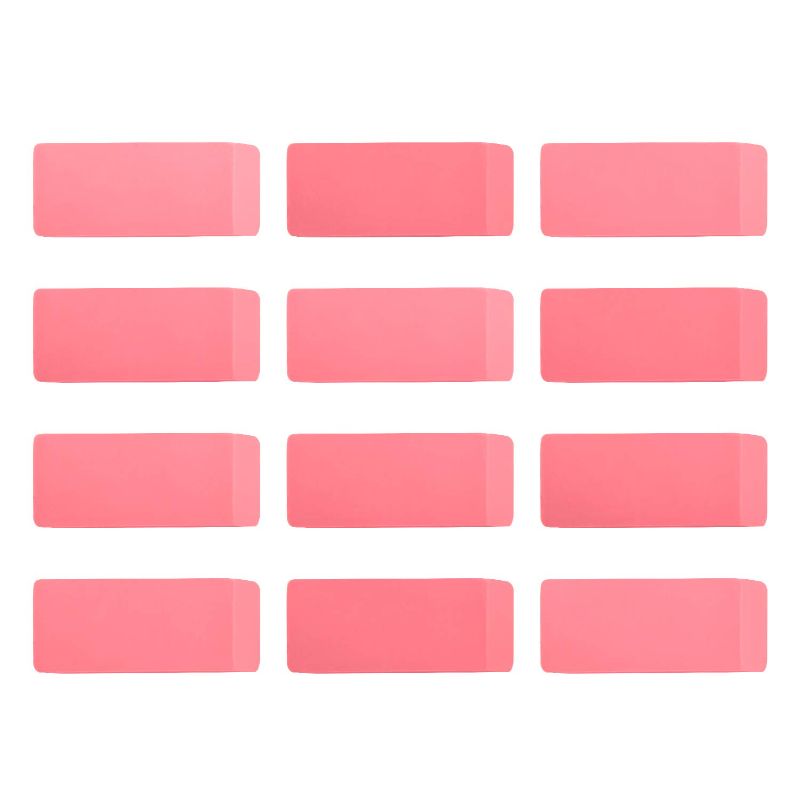 Photo 1 of Amazon Basics Pink Eraser, 12 Count