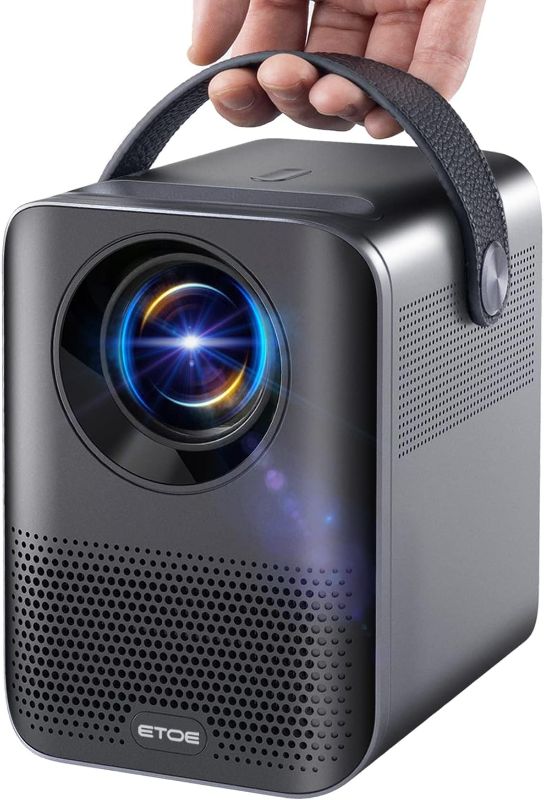 Photo 1 of 4K Supported Mini Projector, 5G WiFi Bluetooth Projector, ETOE Native 1080P Movie Projector, Keystone Correction, Zoom, Full HD Projector Compatible with TV Stick/HDMI/USB/iOS/Android
