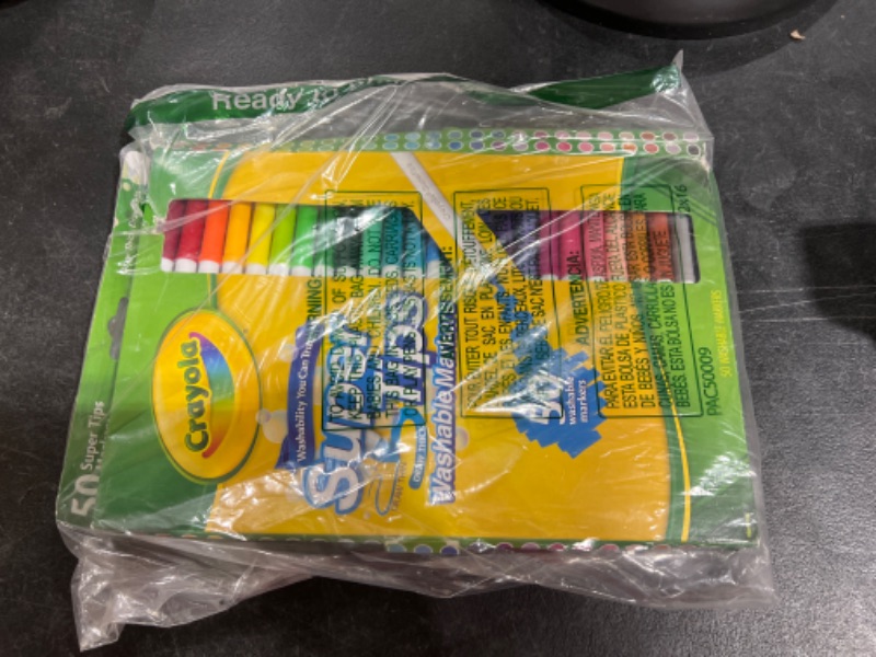 Photo 1 of Crayola 50ct Washable Super Tips Markers 50 Color Variety