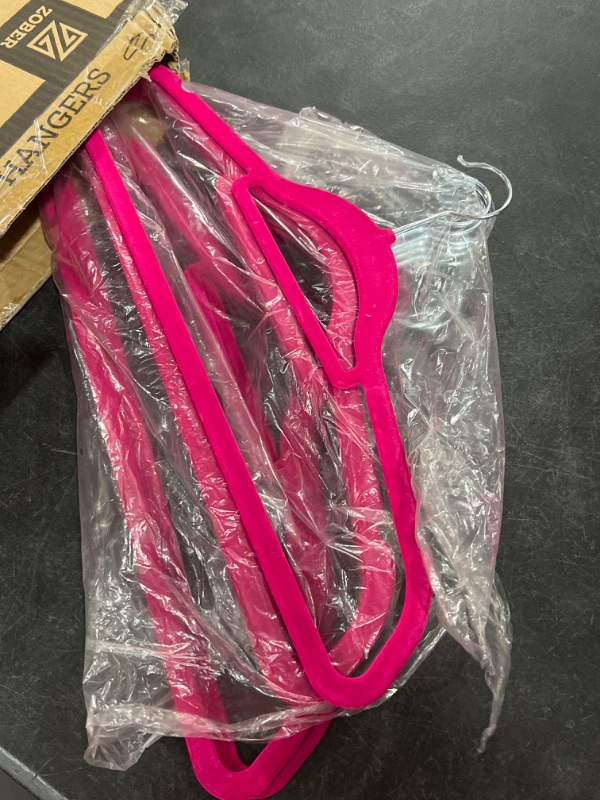 Photo 1 of 20 PACK PINK VELVET HANGERS