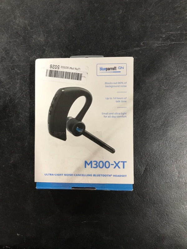 Photo 3 of BlueParrott M300-XT Noise Cancelling Hands-free Mono Bluetooth Headset for Mobile Phones with up to 14 Hours of Talk Time for On-The-Go Mobile Professionals & Drivers On Ear M300-XT Headset