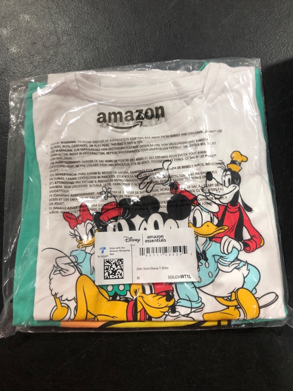 Photo 1 of Amazon Essentials Disney | Marvel | Star Wars | Frozen |Princess Girls and Toddlers' Short-Sleeve T-Shirts, Pack of 2 Medium Daisy and Friends