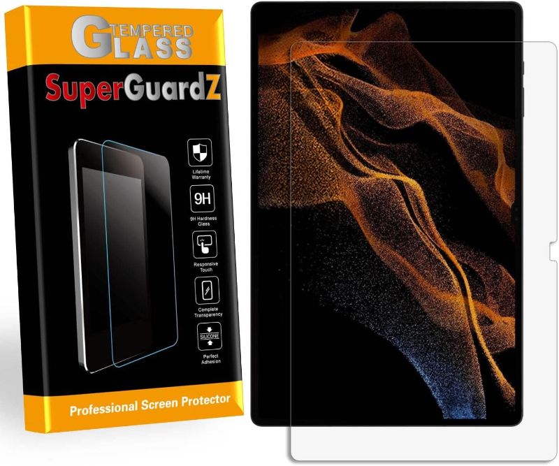 Photo 1 of [2-Pack] for Samsung Galaxy Tab S8 Ultra [NOT for Tab S8] Screen Protector Tempered Glass Anti Blue Light, Eye Protection, SuperGuardZ, HD Clear, Anti-Scratch, Anti-Shock
