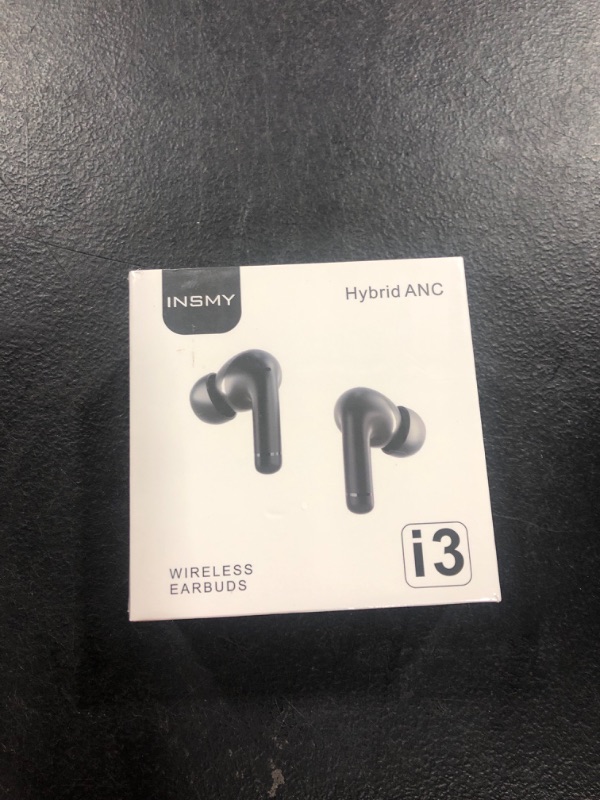 Photo 2 of INSMY Wireless Earbuds Hybrid Active Noise Cancelling Waterproof Earphones with 6 Mics for Clear Calls Authentic Audio Big Bass, 36 Hours Playtime Bluetooth in-Ear Headphones ANC/Ambient Mode (Nude) 