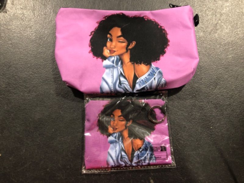 Photo 1 of AFRICAN AMERICAN GIRL MAKEUP BAG/ TOILETRIES CASE