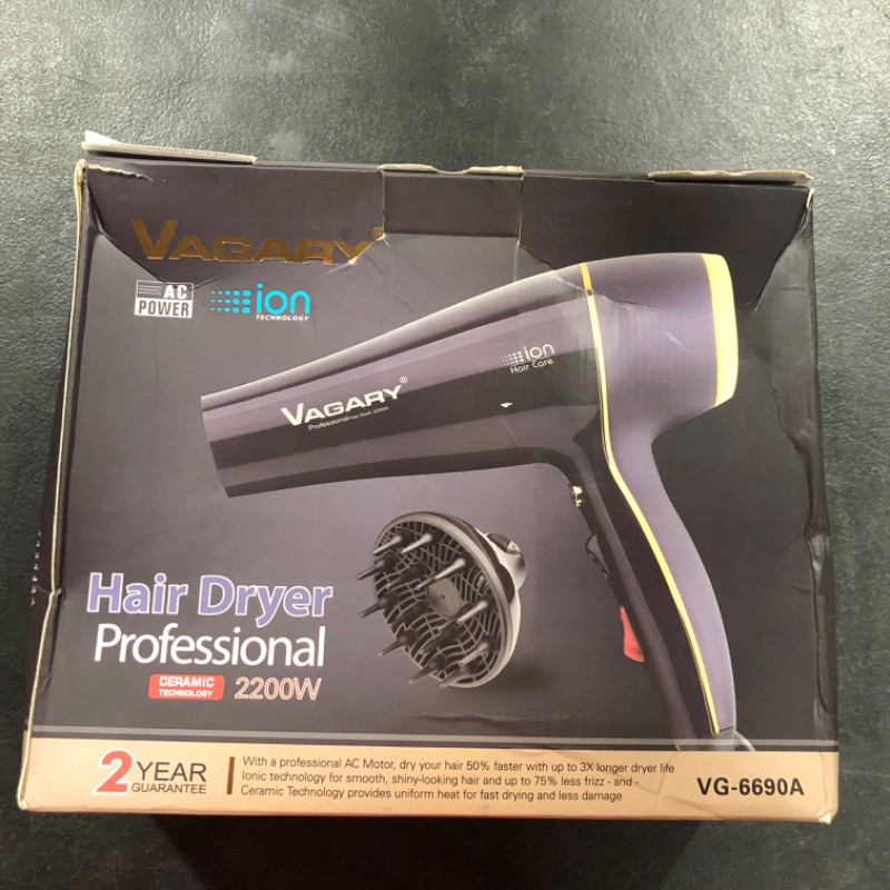 Photo 3 of 
VAGARY Professional Salon Hair Dryer 2200w