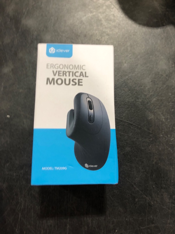 Photo 2 of iClever Ergonomic Mouse - Wireless Vertical Mouse 6 Buttons with Adjustable DPI Comfortable 2.4G Optical Vertical Ergonomic Mouse for Mac, PC, Desktop, Laptop