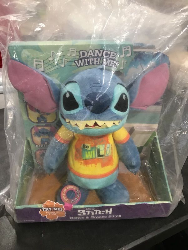 Photo 2 of Disney Dance & Groove Stitch Feature Plush Plush Animated Toy, Ages 3 Up, by Just Play