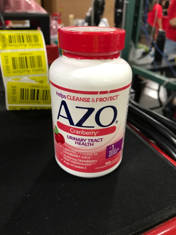 Photo 2 of AZO Cranberry Urinary Tract Health Supplement, 1 Serving = 1 Glass of Cranberry Juice, Sugar Free Cranberry Pills, Non-GMO 100 Softgels 100 Count Expire February 2025