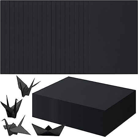 Photo 1 of 1000 Sheets Black Construction Paper Bulk 9 x 12 Inch Lightweight Cardstock Paper for Kids Adults School Art Class Drawing Craft Projects, Holiday Party Supplies
