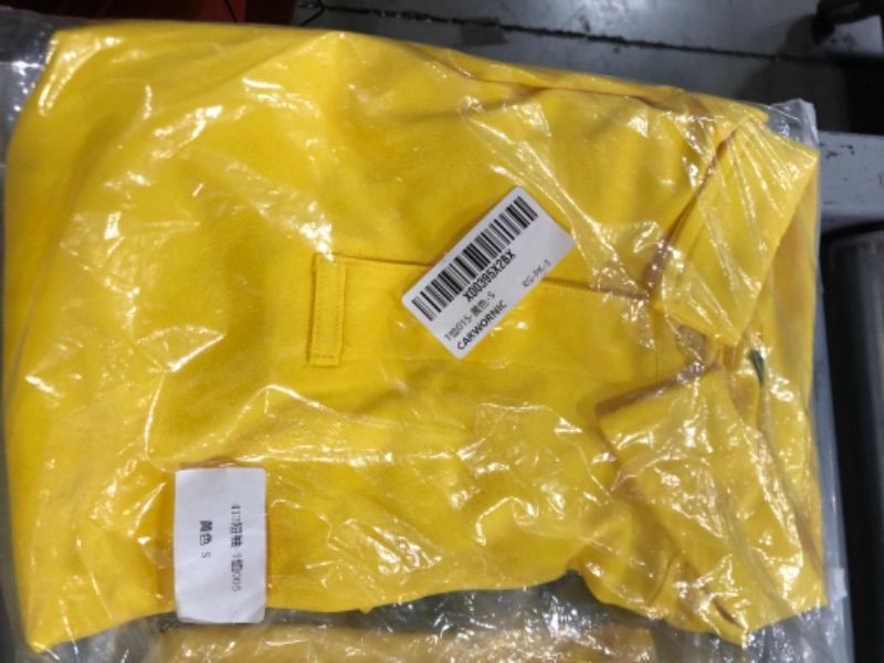 Photo 1 of CARWORNIC Men's Lightweight Jersey Golf Polo Shirts Performance Quick Dry Long and Short Sleeve Outdoor Tactical Hiking Shirt YELLOW M