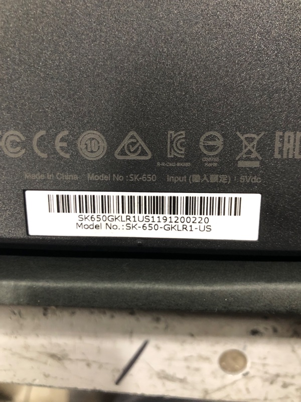 Photo 1 of Cooler Master Sk-650-Gklr1-US SK650 Mechanical Keyboard with Cherry MX Low Profile Switches In Brushed Aluminum Design,BlacK Layout,Full