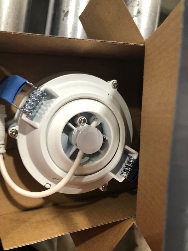 Photo 1 of HLA Series 4 in. Adjustable CCT Canless IC Rated Dimmable Indoor, Outdoor Integrated LED Recessed Light Gimbal Trim
