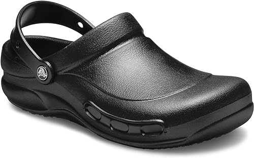 Photo 1 of [Size M-7, W-9] Crocs Unisex-Adult Bistro Clogs, Slip Resistant Work Shoes- Black
