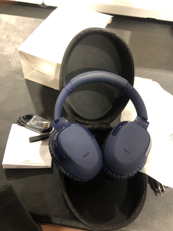 Photo 2 of Eonome-Active-Noise-Cancelling-Headphones - S3 ANC Headphones - Hybrid Wireless Over-Ear Bluetooth Headphones with Mic,Multiple Modes,40H Playtime,Comfortable Protein Earcups(Blue)