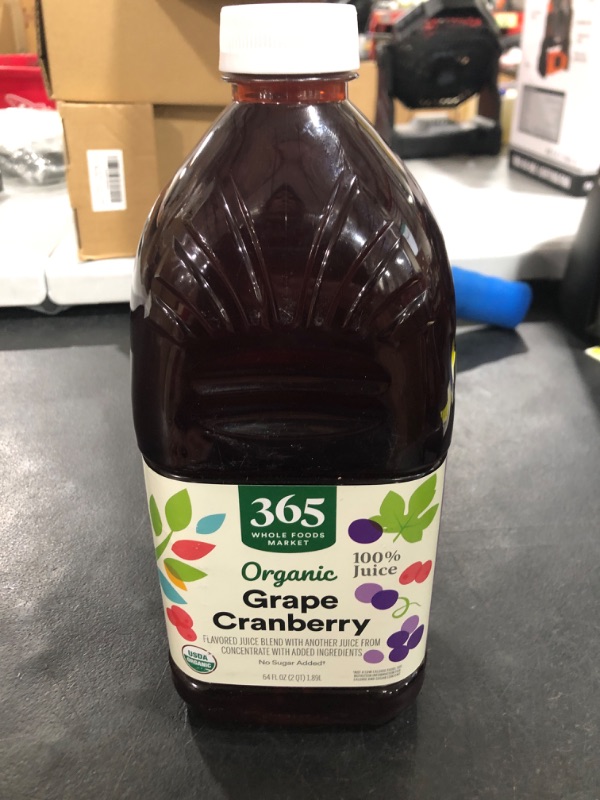 Photo 2 of 365 by Whole Foods Market, Organic Grape Cranberry Flavored Juice Blend from Concentrate, 64 Fl Oz Grape Cranberry 64 Fl Oz (Pack of 1)