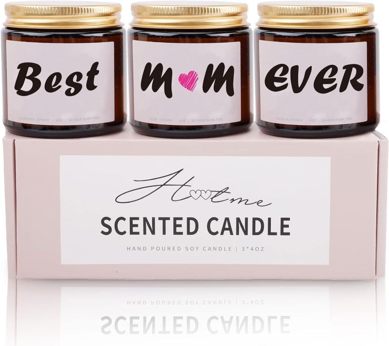 Photo 1 of 
Mothers Day Gifts for Mom from Daughter Son - Best Mom Ever Scented Jar Candles - Best Mom Gifts for Mothers Day, Birthday, Christmas Thanksgiving