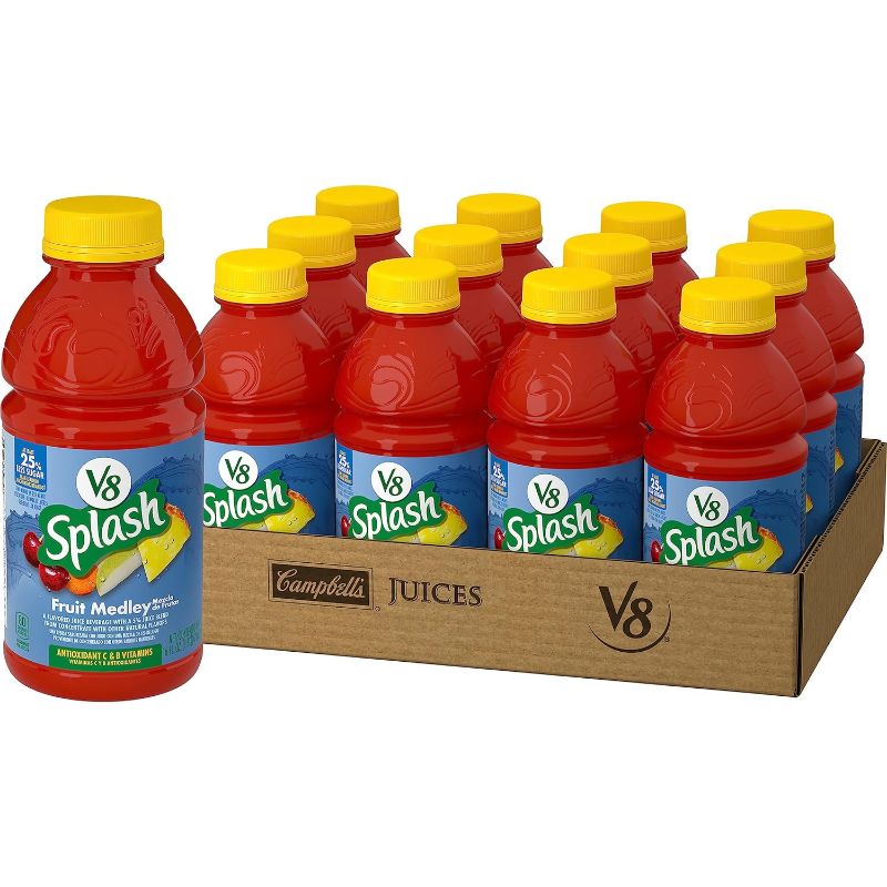 Photo 1 of 12 PACK V8 Splash Fruit Medley, 16 fl oz EXP NOV 9 23