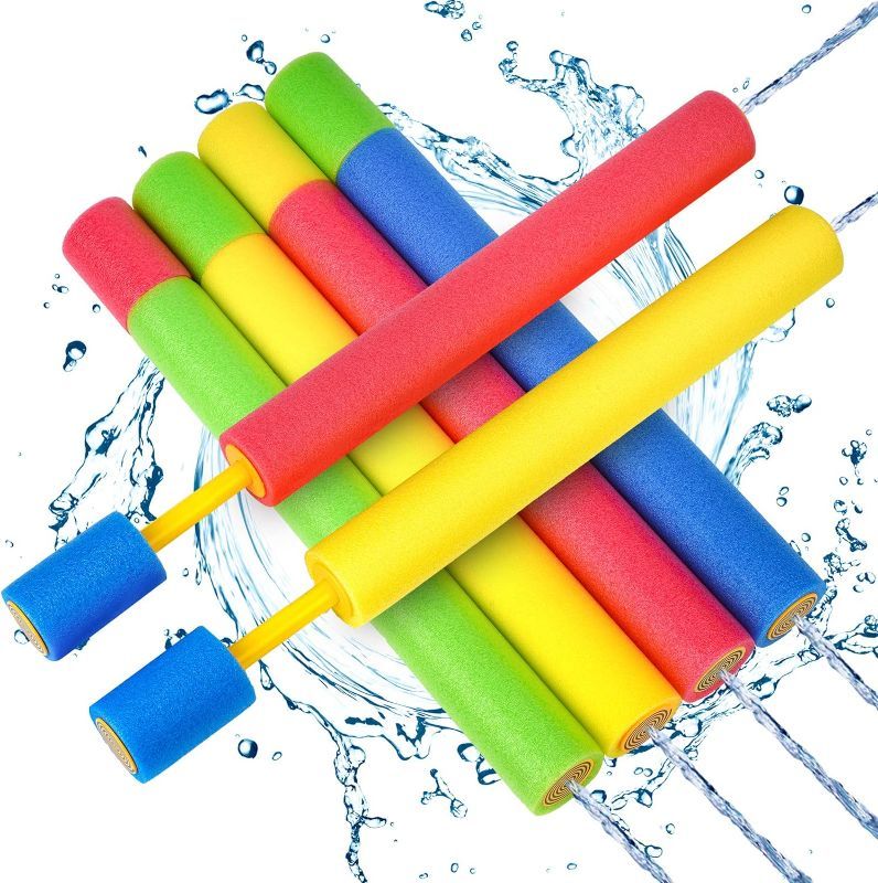 Photo 1 of 
KyCLe Water Blaster 6 Pack 17.71-Inch Water Guns for Kids Foam Water Squirters with Powerful Shooting Range Summer Pool Water Toys for Pool and Outdoor (KC45-6)