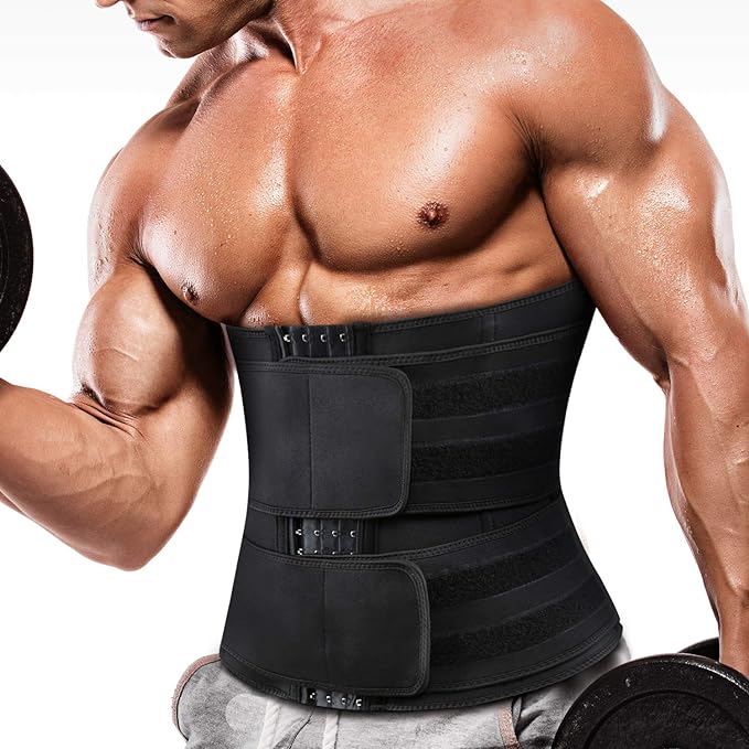 Photo 1 of 2XL Mens Neoprene Abs Sauna Sweat Band Belly Slimming Belt Active Waist Trainer Trimmer with Adjustable Strap