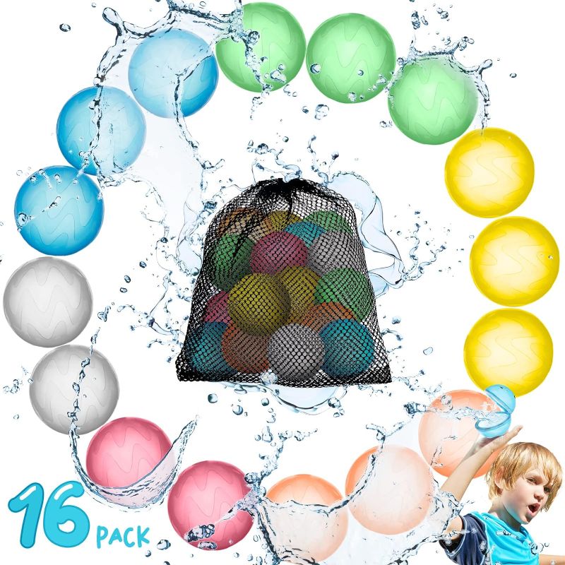 Photo 1 of 
Reusable Water Bomb Balloons,Quick to Fill Self-Sealing Silicone Water Ball Suitable for Children Adults for Outdoor Water Games and Activities During