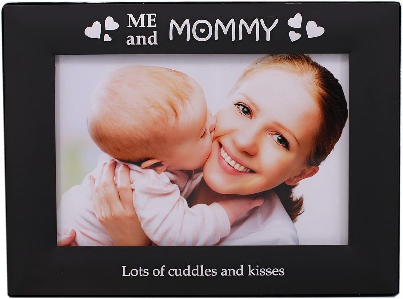 Photo 1 of 
Gift for Mommy Mother's Day Picture Frame Me and Mommy , Black Metal Engraved 4 by 6 Inch Horizonta