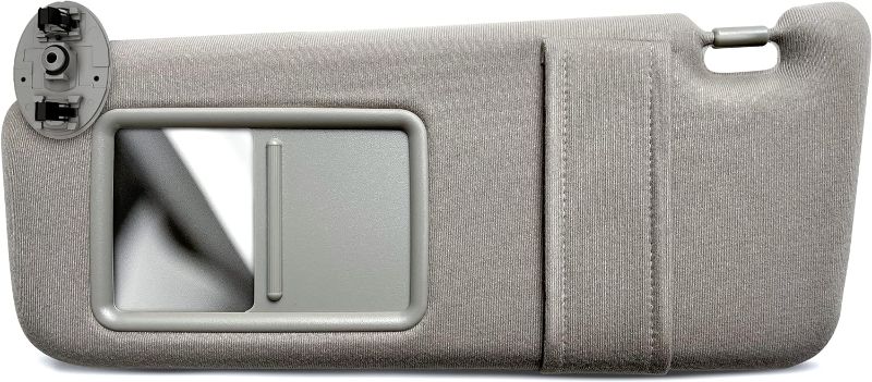 Photo 1 of 
AUTO Left Driver Side Sun Visor Fit for Toyota Camry 2007 2008 2009 2010 2011 and Camry Hybrid Without Sunroof and Light, (Grey, Left Passenger Side)