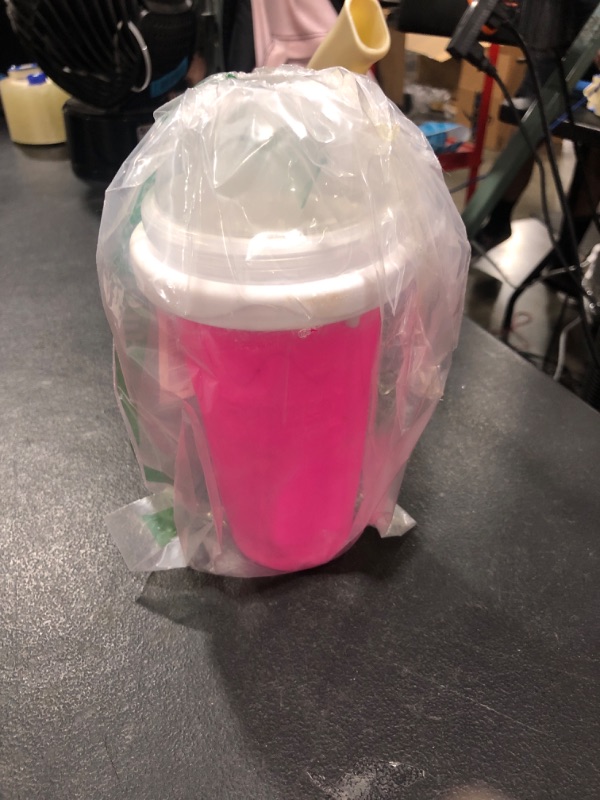 Photo 1 of DIY Slushie Maker Cup,TIK TOK Magic Quick Frozen Smoothies Cup,Cooling Icee Maker slushie machine,Slushie Machine for Home Squeeze Slushie Cup,Homemade Milk Shake Ice Cream Maker Portable(Rose red) 350ml-Rose red