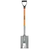 Photo 1 of 28 in. D-Grip Short Wood Handle Garden Spade
