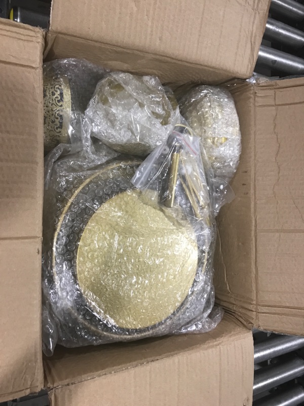 Photo 1 of Cake Stand Set-8 Pcs Gold Cake Stand -Dessert Table Display Set-Cake Stands for Dessert Table-Table Decoration Display Tower Plate for Baby Shower, Wedding, Birthday Party, Chrismas Celebration 8-set